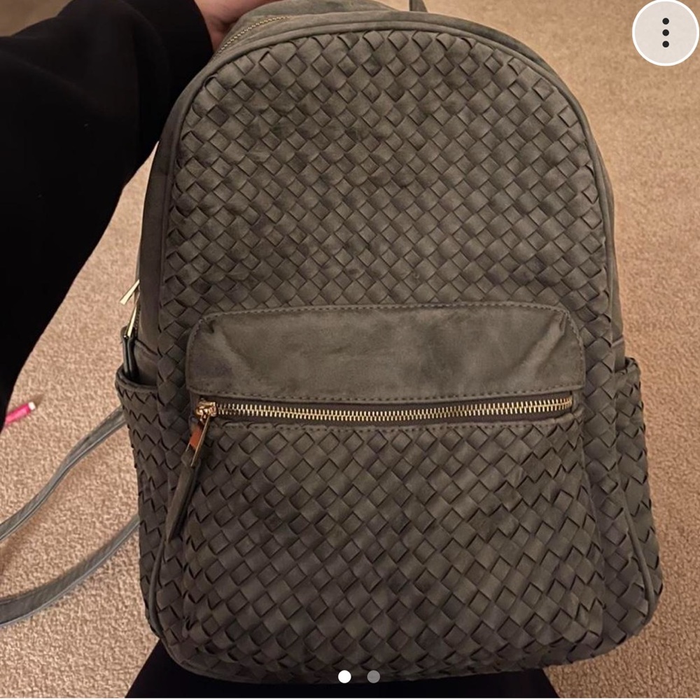 Grey backpack